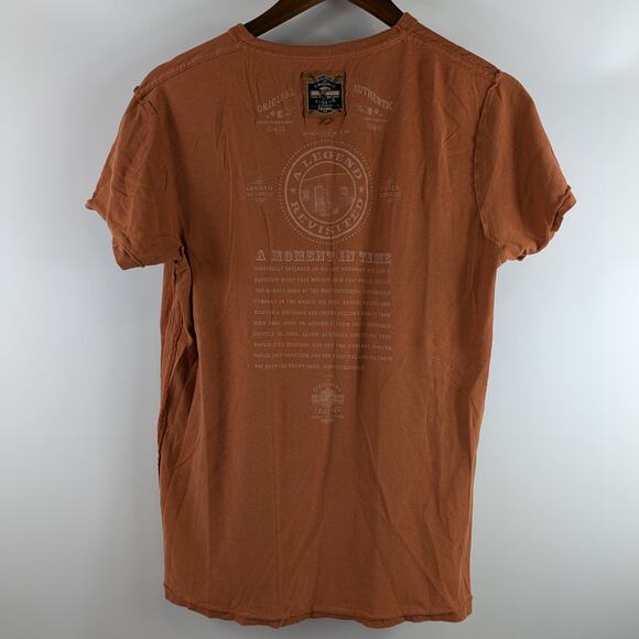 Official 2005 Womens Med Harley Davidson Motor Co. Trunk T-Shirt Orange Inside - Picture 3 of 9